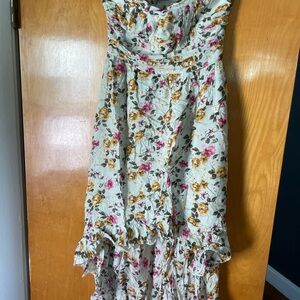 Floral High Low Dress